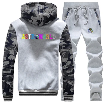 

Hip Hop Rapper Hoodies Men Travis Scotts Astroworld Harajuku Camo Sweatshirt Pants Mens 2 Pcs Sets Wish You Were Here Sportswear