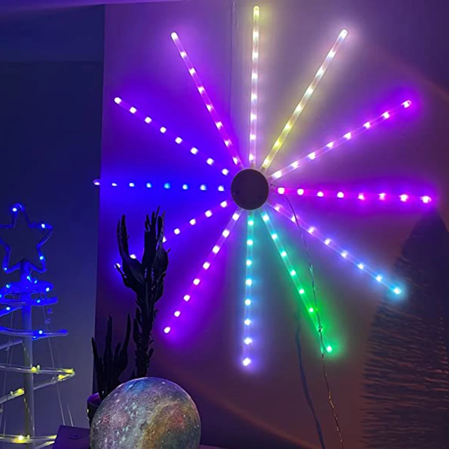 controle remoto, luz Starburst ao ar livre,