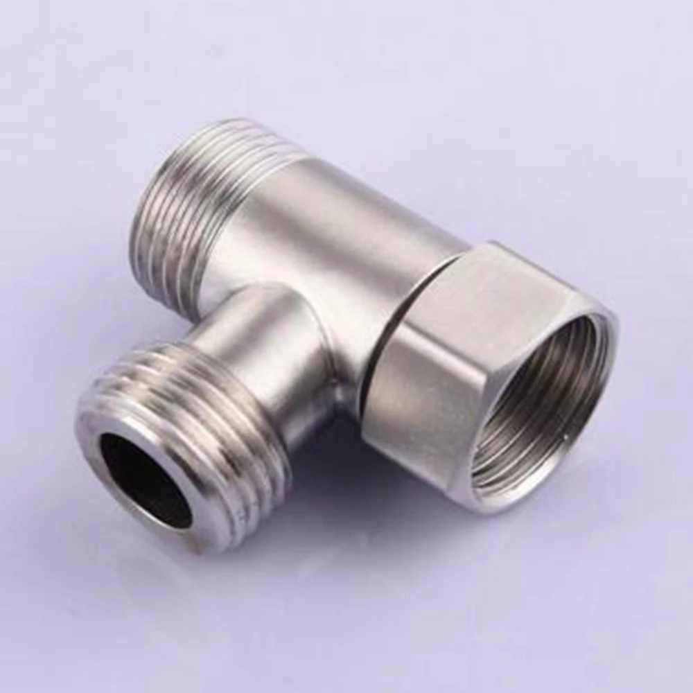 

Toilet 304 Diverter Valve Copper T Adapter G1/2" T-Valve For Bath Bidet Sprayer Shower For Toilet Bidet Shower Bathroom Access