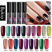 Bukio 19 반짝이 네온 젤 네일 폴란드어 uv led 젤 광택 설탕 컬러 에나멜 젤 래커 네일 아트 diy 장식 5ml(China)