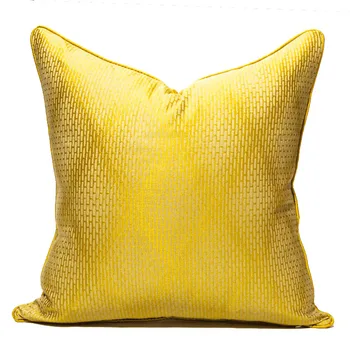 

Housse De Coussin High Quality Yellow Cushion Cover 45x45cm Throw Pillow Cover For Livingroom Couch Luxury Sofa Pillowcase