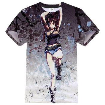 

Black Lagoon T-shirt Anime Style Cosplay Men Women Casual Fashion Tshirt Harajuku Hip Hop Streetwear 3D Printed T shirt Tees Top