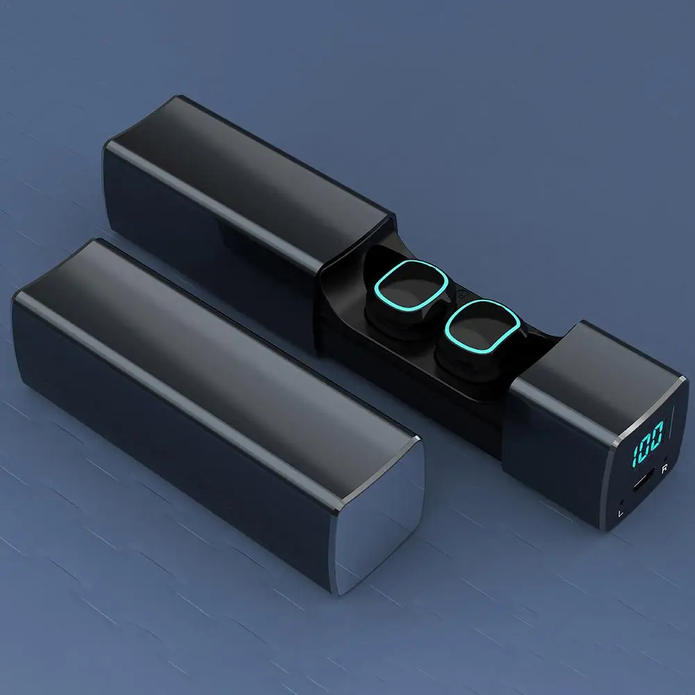 Новые V15 TWS Bluetooth наушники с микрофоном истинную Беспроводной наушники Bluetooth 5,0 гарнитура с заряда чехол для IPhone Xiaomi