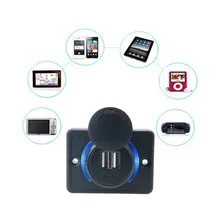 Motorcycle Car Home usb charger modification 3.1A 12-24V output 5V Charger Socket Adapter LED aperture Dust Cover Waterproof Motorcycle Car Home usb charger modification 3.1A 12-24V output 5V Charger Socket Adapter LED aperture Dust Cover Waterproof