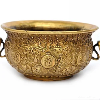 

LAOJUNLU Pure Copper Cornucopia 16 Models Lucky Home Incense Burner Feng Shui Ornaments, 10cm in diameter