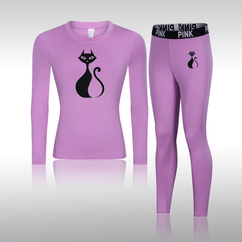 Women Ultra Soft Winter Quick Dry Base Layering Set Thermal Underwear Long Johns Set Clothes Plus Long Sleeve + Trousers