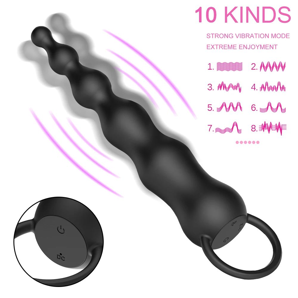 Butt 10 Speed Plug Stimulator Mit Pull Ring Sex Shop Anal Vibrator Prostata Massage Für Männer Frauen Erwachsene P_voghion.com