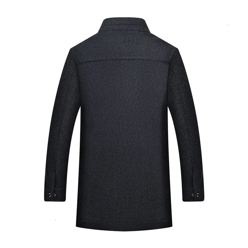10XL 8X Тонкий Модный однобортный пиджак для мужчин, деловая Повседневная Длинная шерстяная Зимняя Теплая мужская куртка, Мужская брендовая одежда