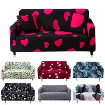 

Yimeis Sofa Seat Cover Elasticity Red Sofa Cover Plant Flower Sofa Covers For Living Room A45001