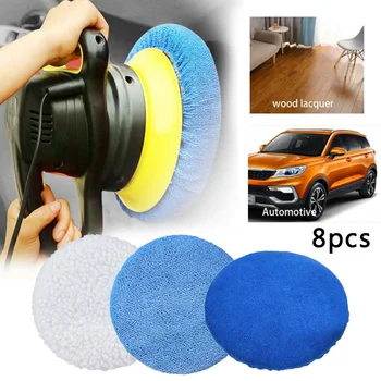 

8PCS 9-10 Inch Polishing Bonnet Orbital Buffer Polisher Pad Cover Buffing Tool