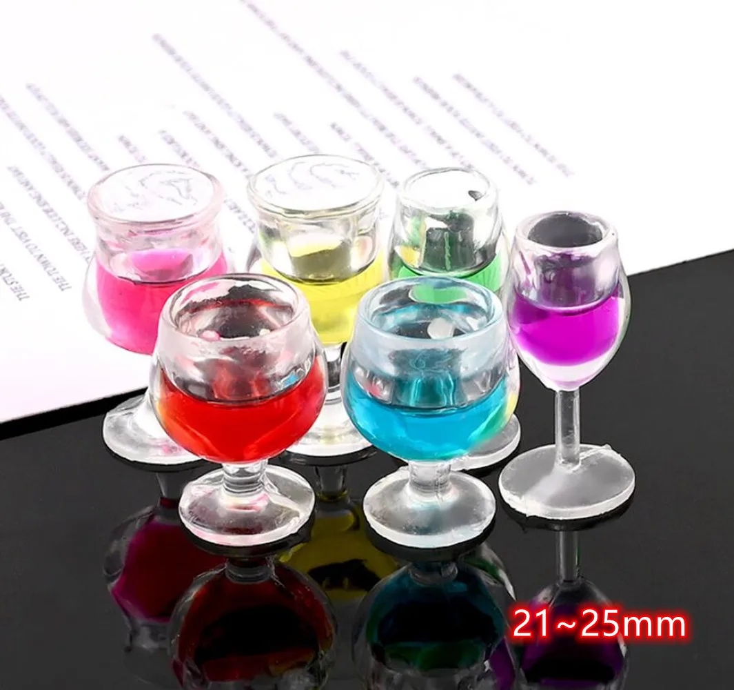 

Cabochons Wine Cup 10pcs 3D Cups for home Resin Decoration Crafts Flatback Cabochon For Scrapbooking Diy Accessories