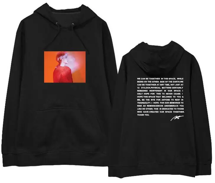 

Frdum Tommy arrival shinee jonghyun poet artist cover and letter printing pullover thin/fleece hoodie kpop sweatshirt