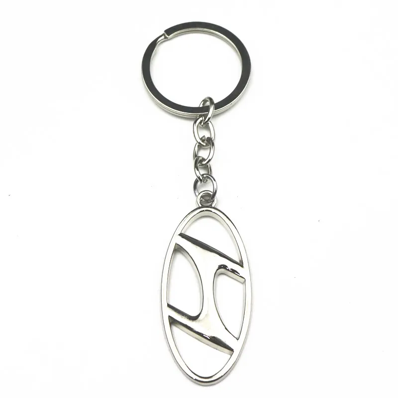 

3D Metal Car Styling Fashion Keychain Key Chain Key Rings For Hyundai i20 i30 i40 ix35 solaris tucson creta kona santa fe tucson
