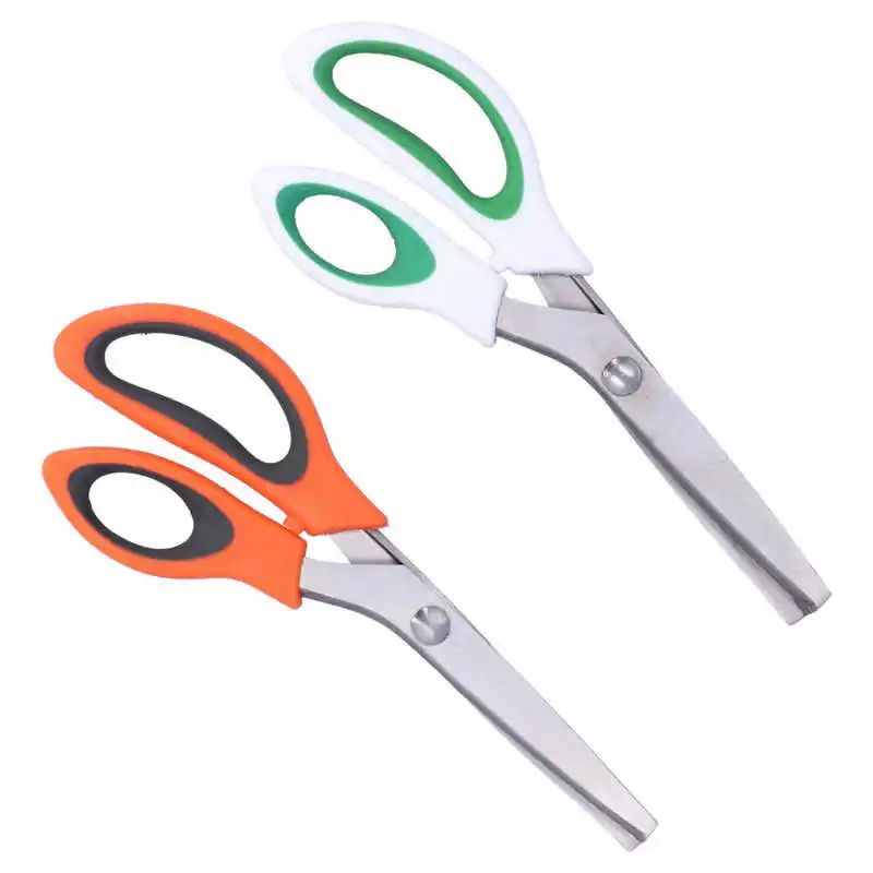 Multi‑Purpose Scissors Wavy Serrated Sewing Fabric Scissors Stainless