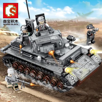 

Children Building Blocks Iron And Steel Empire Series Germany IV Tank Modern Military Boy Assembled Boys Educational Toy Gifts