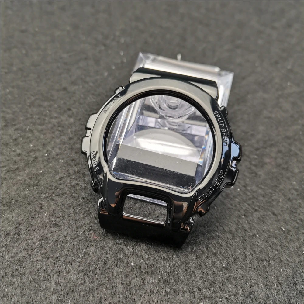 Ремешок из нержавеющей стали для часов DW6900 черный металлический браслет с рамкой