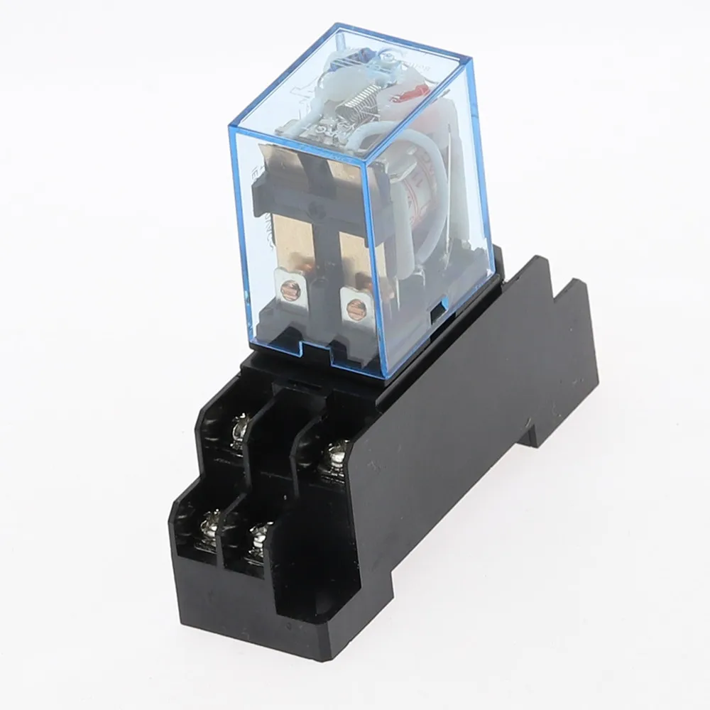 Реле мощности катушки DPDT LY2NJ HH62P 220 В переменного тока 10 А 8 контактов|coil power relay|power
