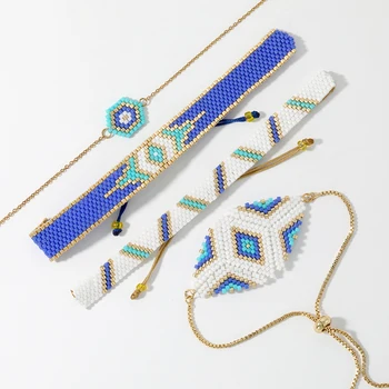 

SHINUSBOHO Unique Bracelet For Women MIYUKI Evil Eye Bracelets 2020 Pulseras Mujer Moda Lucky 3D Eye Mexico Jewellry Gifts