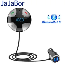 Jajabor Bluetooth Handsfree Car Kit Fm-zender A2DP Draadloze Auto MP3 Speler Ondersteuning Tf-kaart Muziek Play Dual Usb Auto lader