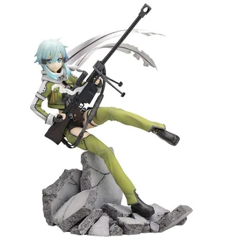 

Hot 22cm Sword Art Online Asada Shino Sao Action Figure Toys Collection Doll Toy Christmas Gift X4252