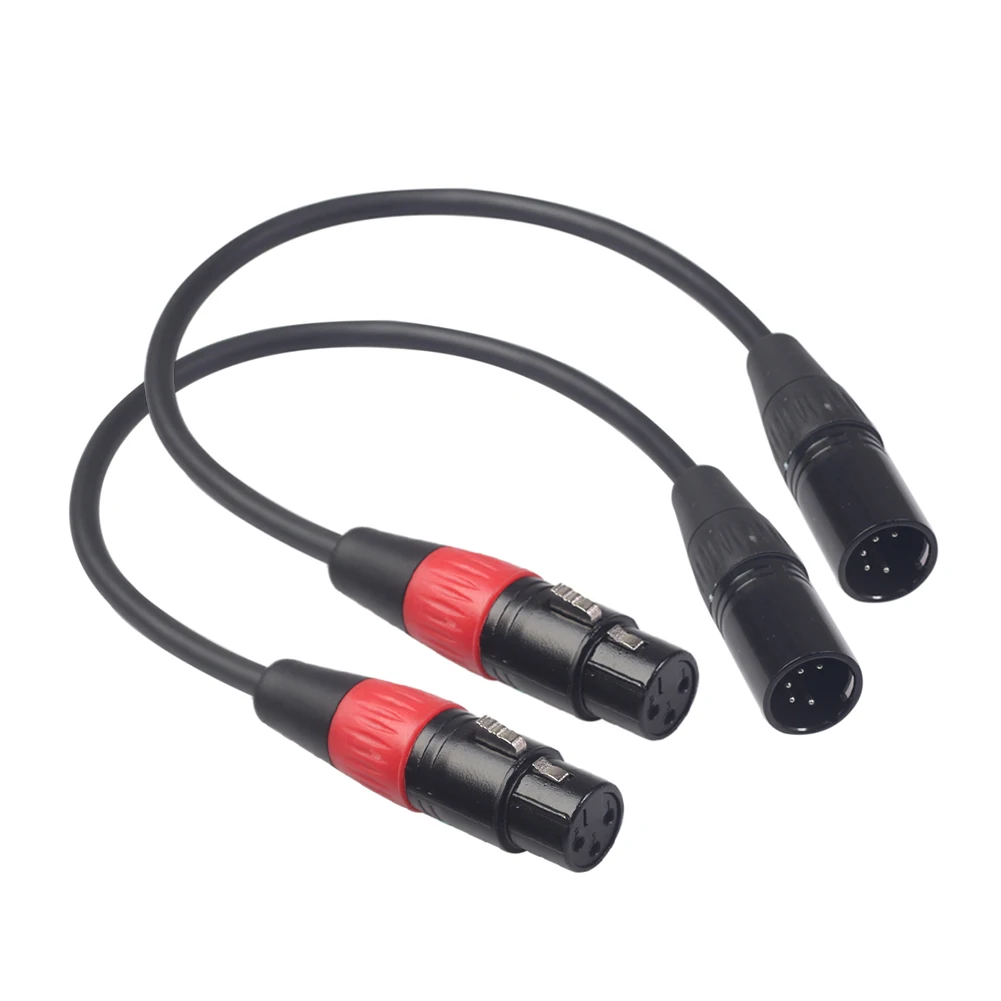 2 шт. XLR кабель 5-контактный штекер на 3-контактный гнездо удлинительные кабели для