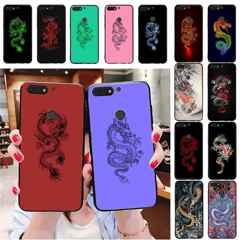 Dragon wallpaper Phone Case For Huawei Honor 7A 8X 9 10 20lite 10i 20i 7C 8C 5A 8A Play 9X pro Mate 20 lite | Мобильные телефоны и