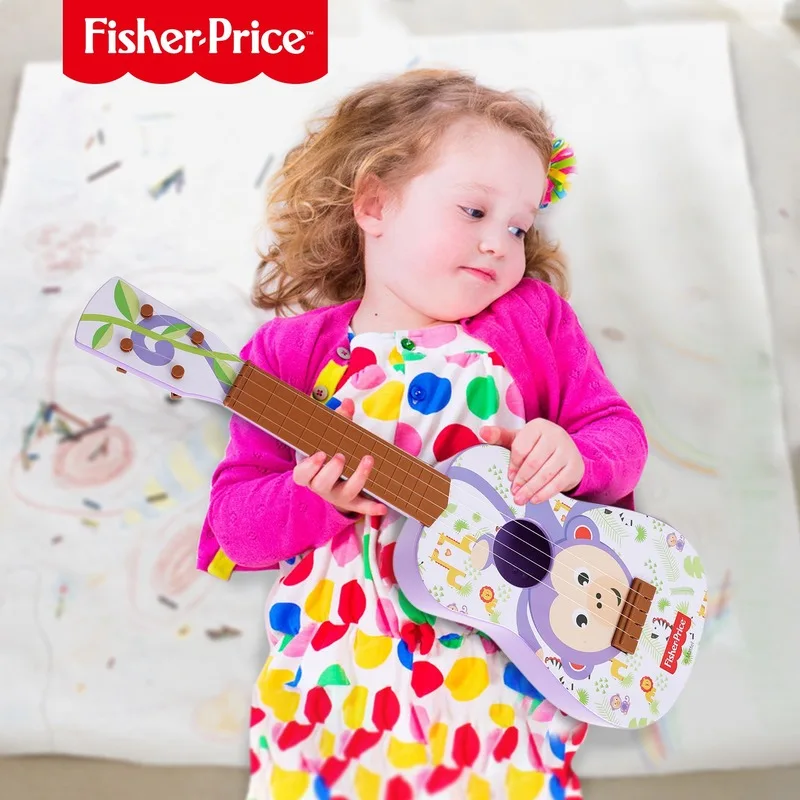 

FISHER-PRICE Children Ukulele Guitar Toy Musical Instrument Early Educational Musical Instruments for Children Baby Gifts