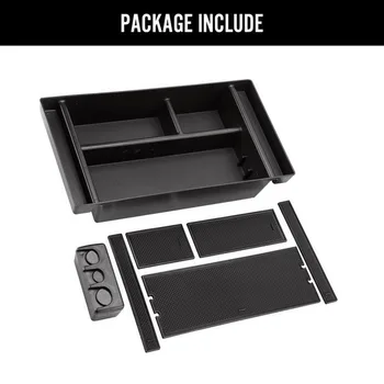 

Removable Car Storage Box Coin Holder Parts Accessories . Interior Black Plastic