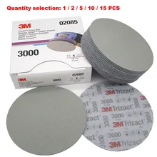 

6 Inch 152mm Dry Wet Sponge Sandpaper Disc Back Velvet 3000 5000 Grit Abrasive Tools For Grinding 3M02085