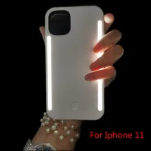 SOKELY Selfie Case Led Light Case For iPhone 11 Pro Max XR X XsMax Case LED Flash Phone Case For iPhone 11 8 7 6 6S Back Cover little girl pattern led flash light protective pc back cover case for iphone 5 5s pink