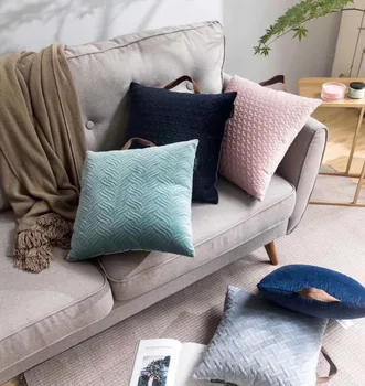 

35x55/45x45/60x60cm cushion cover embossed velvet pillowcase pillow cover sofa home car decoration cushion cover