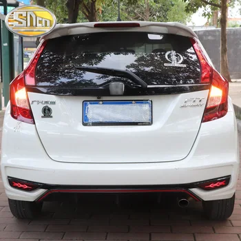 

SNCN 2PCS Multi-function LED Rear Fog Lamp Bumper Light Dynamic Turn Signal Light Brake Light For Honda Jazz Fit 2018 2019