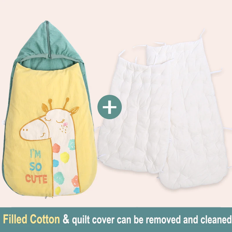 Детский спальный мешок, хлопковые спальные мешки для новорожденных, противоскользящее одеяло, моющаяся Пеленка, конверты для новорожденных, детские постельные принадлежности