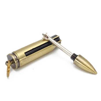 

Bullet Tourist Endless Gasoline Keychain Lighter Match Waterproof Free Fire Starter Flint For Survival Tool Permanent Lighter