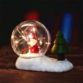 

Santa Claus Star Ball LED Night Light Christmas Lamp Snowman Lampara Decorations For Home Decor Gifts Festival Creative Lighting