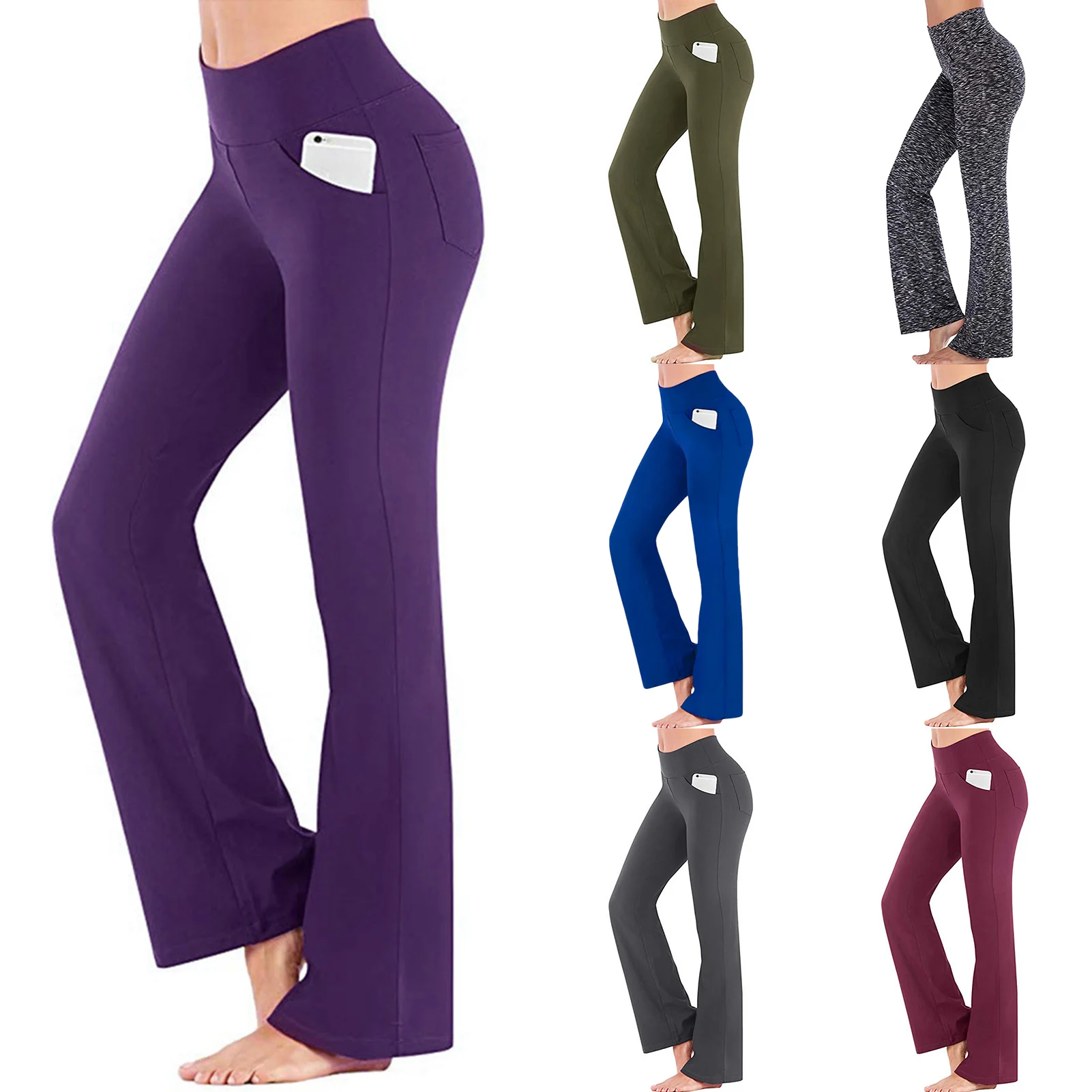 Sport Trousers Women Yoga Pants Workout Fitness Clothing Jogging Running Pants Gym High Waisted Solid Yoga With Pocket