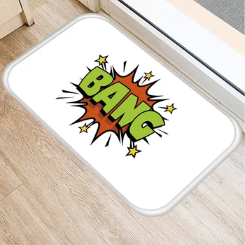 

BANG Non-slip carpet Living room doormat Waterproof bathroom carpet Kitchen cleaning rug Can Custom photo DIY LOGO E0843