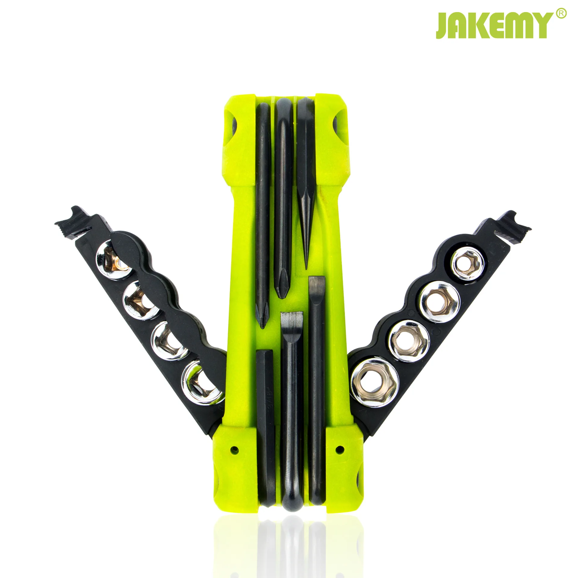 JAKEMY JM-PJ1004 Многофункциональный портативный 17 в 1 комбинация Складная Отвертка гаечный ключ открытый складной ремонтный инструмент OEM