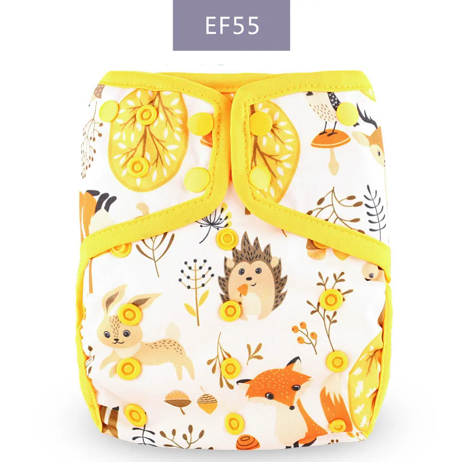 EF55-Diaper cover Elinfant моющаяся ткань детские подгузники крышка ПУЛ Водонепроницаемый Регулируемый пригодный для 8-35 фунтов популярные детские тканевые подгузники - Цвет: EF55-Diaper cover
