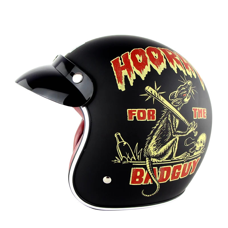 Мотоциклетный шлем Ретро Скутер винтажные открытые шлемы половина Moto 3/4 Casco