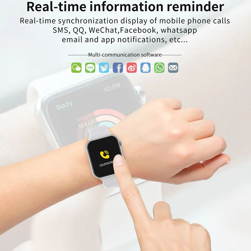 Умные часы для влюбленных подходят Android IOS мужские и женские праздничные подарки