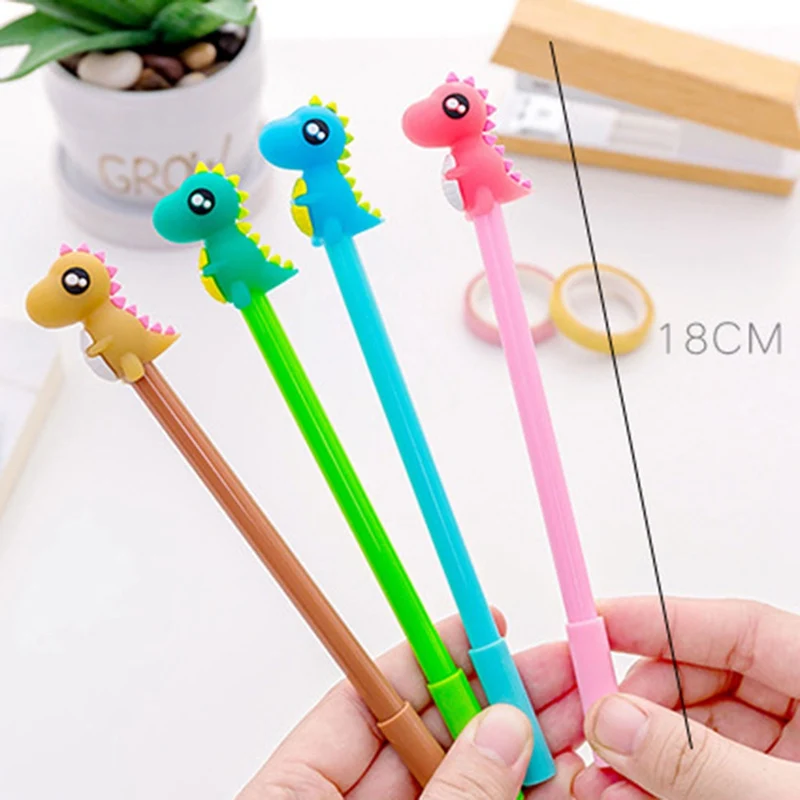Kawaii Creative Dinosaur Gel Pen Cute Signature Pen Office School Writing Supplies Stationery Gift