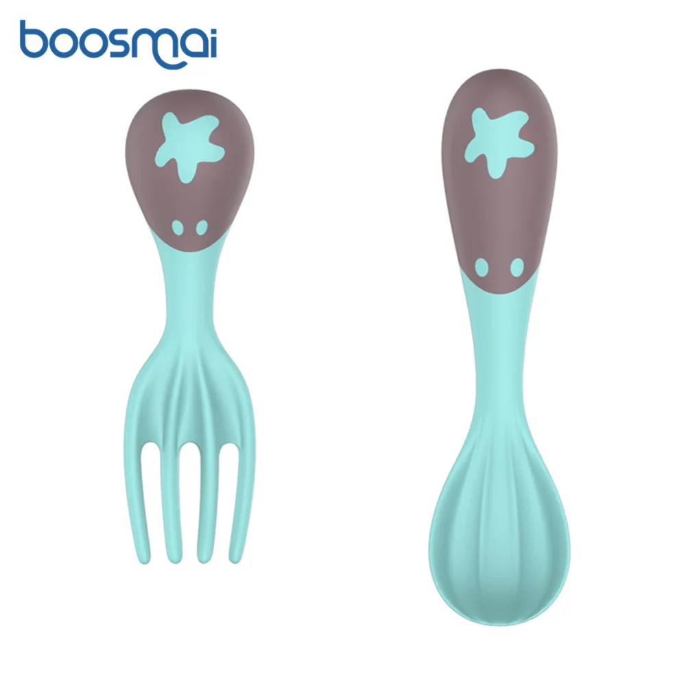 1 Set Baby Temperature Sensing Spoon Fork Tableware Children Utensil Toddler Dinnerware Infant Food Feeding | Мать и ребенок