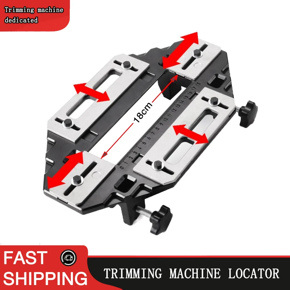 Wooden door hinge bolt hole opener multifunctional solid wood professional slotting trimming machine guide plate | Инструменты