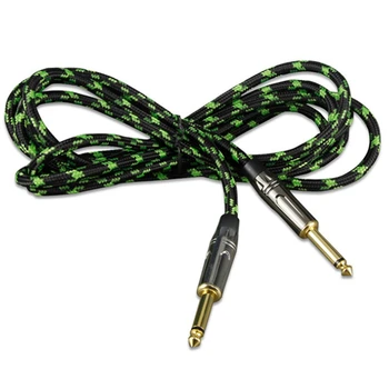 

Guitar Cable /10Ft Guitar Cabl Cord Wove Guitar Lines Gold-Eplated Connectors and Oxygen-Free Copper Wire