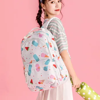 

Teen School Bags for Girls Laptop Backpack Women Teenage Student Bookbags Big Capacity Waterproof Junior High Bag School New