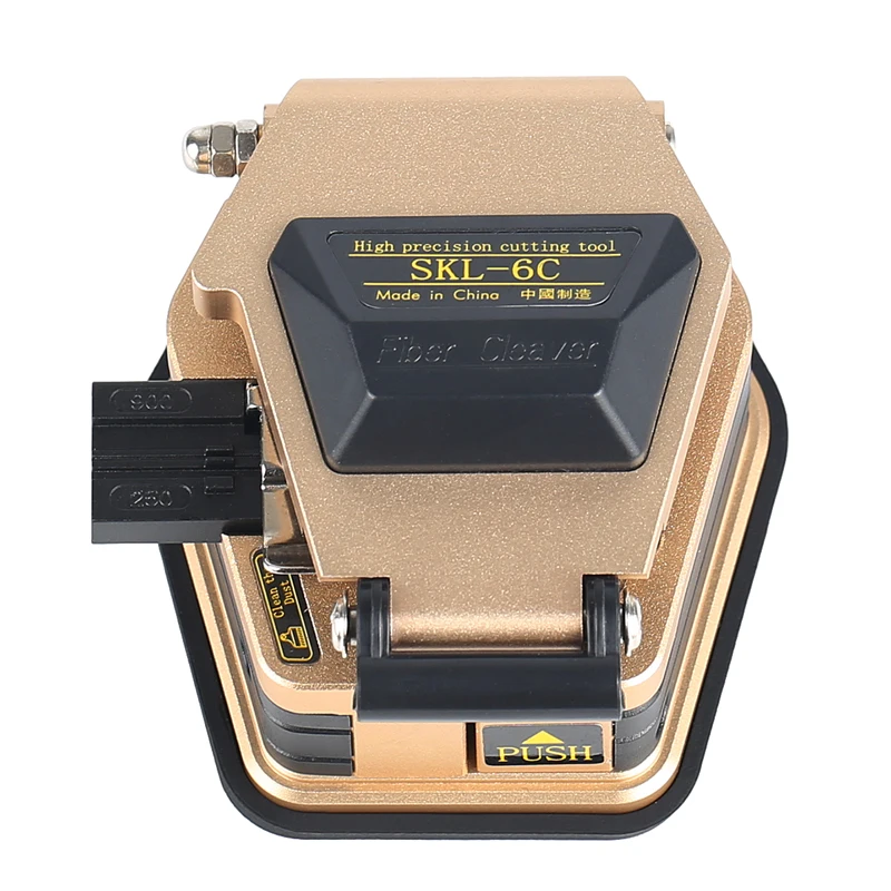 Fiber Cleaver Black Gold SKL-6C Cable Cutter FTTH Fiber Cleaver Tool Cutter High-precision Cleaver 16-sided Blade