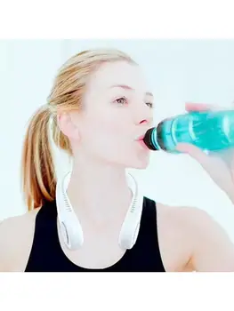 

Hands-free Hanging Neck Fan Portable USB Rechargeable Mini Small Fan 3 Gears Speeds Adjustable Outdoor Travel Office Fan