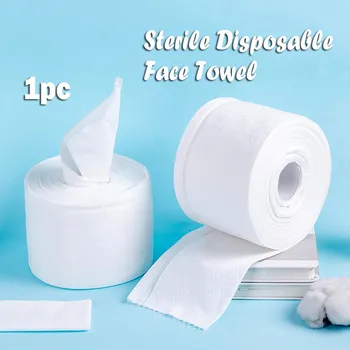 

Disposable Face Towel 15m Cotton White Makeup Removal Home Travel Portablev toilet paper rolls pack rolling paper D402