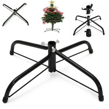 

Black Iron Metal Christmas Tree Holder Base Tree Stand Foot Holder Xmas Home Party Decor Tree Support Shelf Holder Rack